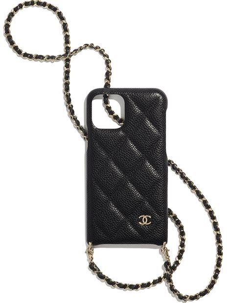 phone case with leather strap designer chanel|the real real Chanel.